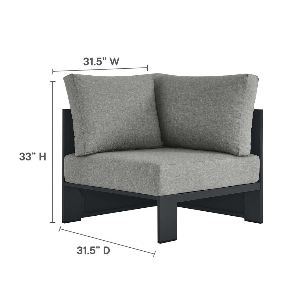 EEI-6631 Tahoe Outdoor Patio Powder-Coated Aluminum Modular Corner Chair by Modway