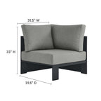 EEI-6631 Tahoe Outdoor Patio Powder-Coated Aluminum Modular Corner Chair by Modway