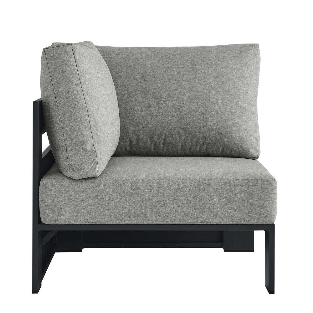 EEI-6631 Tahoe Outdoor Patio Powder-Coated Aluminum Modular Corner Chair by Modway