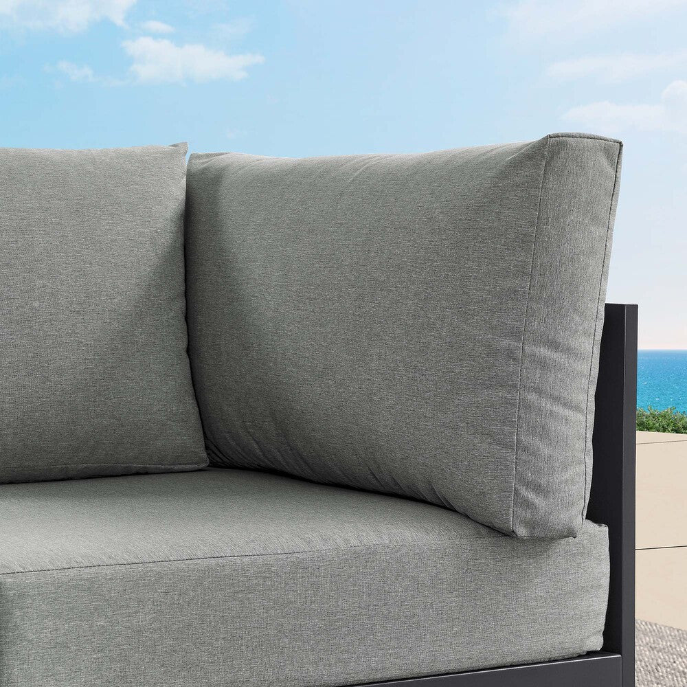 EEI-6631 Tahoe Outdoor Patio Powder-Coated Aluminum Modular Corner Chair by Modway