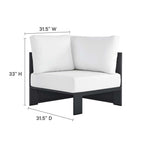 EEI-6631 Tahoe Outdoor Patio Powder-Coated Aluminum Modular Corner Chair by Modway