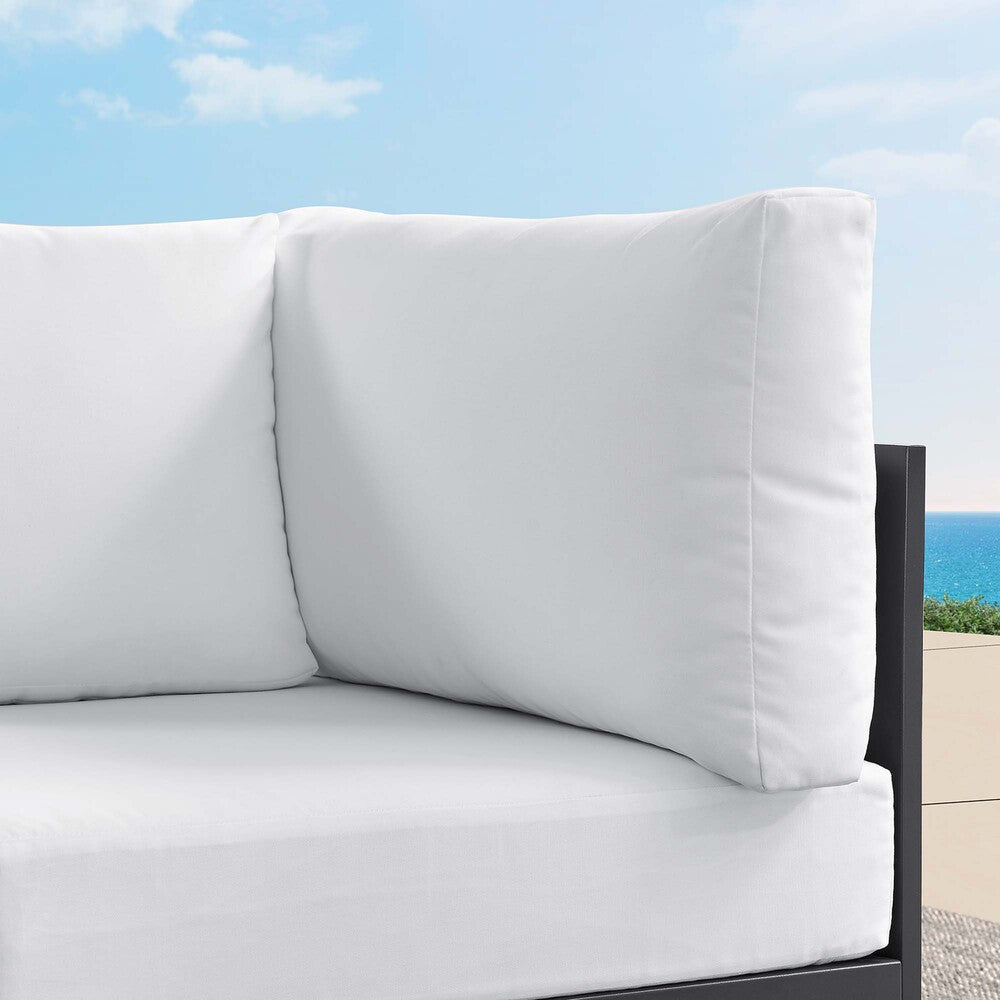 EEI-6631 Tahoe Outdoor Patio Powder-Coated Aluminum Modular Corner Chair by Modway