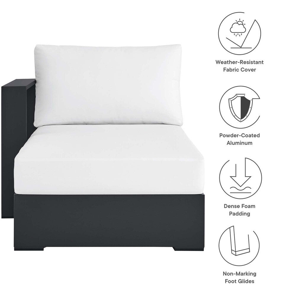 EEI-6632 Tahoe Outdoor Patio Powder-Coated Aluminum Modular Left-Facing Chaise Lounge by Modway