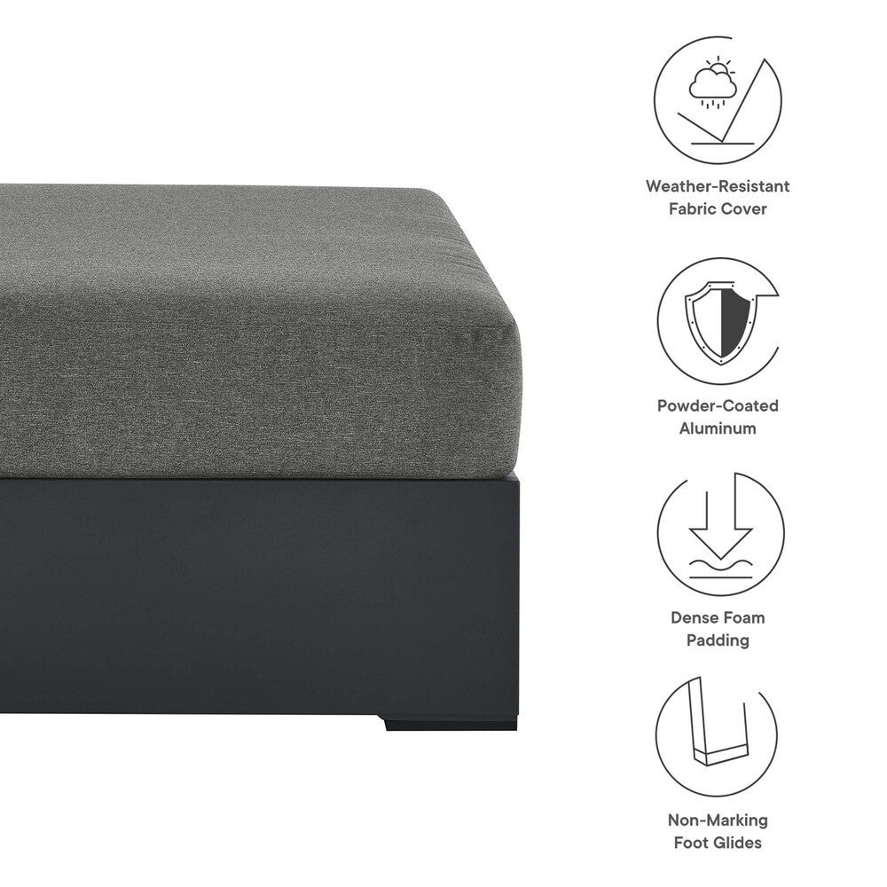 EEI-6627 Tahoe Outdoor Patio Powder-Coated Aluminum Ottoman by Modway