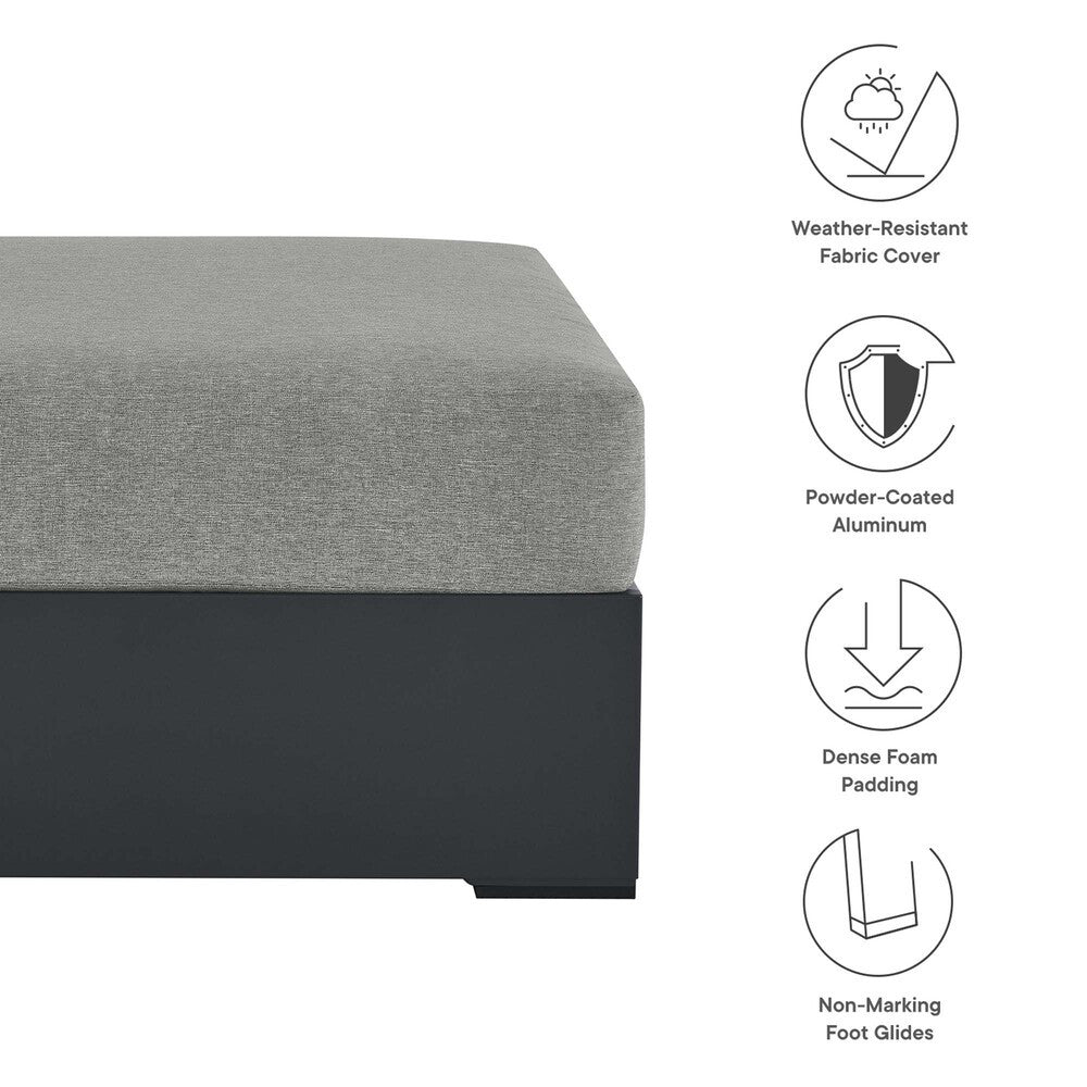 EEI-6627 Tahoe Outdoor Patio Powder-Coated Aluminum Ottoman by Modway