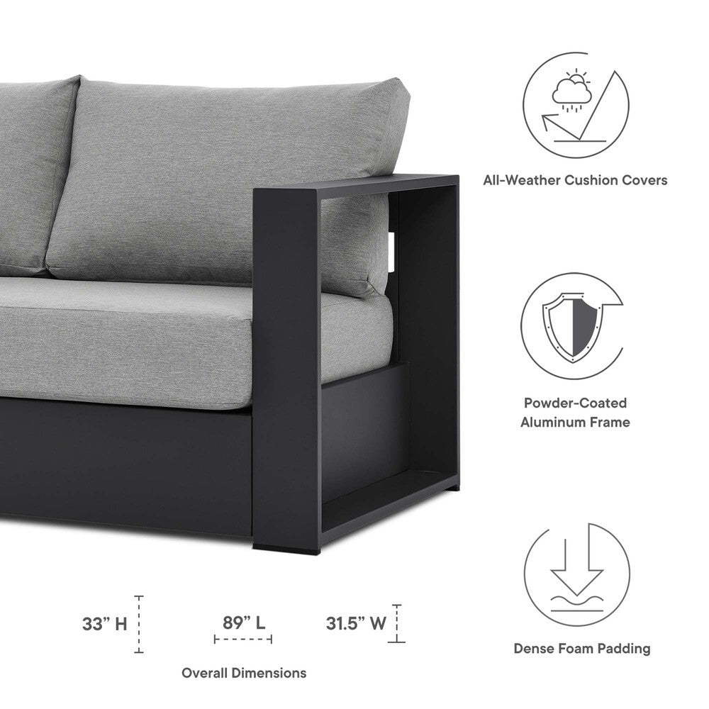 EEI-5676 Tahoe Outdoor Patio Powder-Coated Aluminum Sofa by Modway