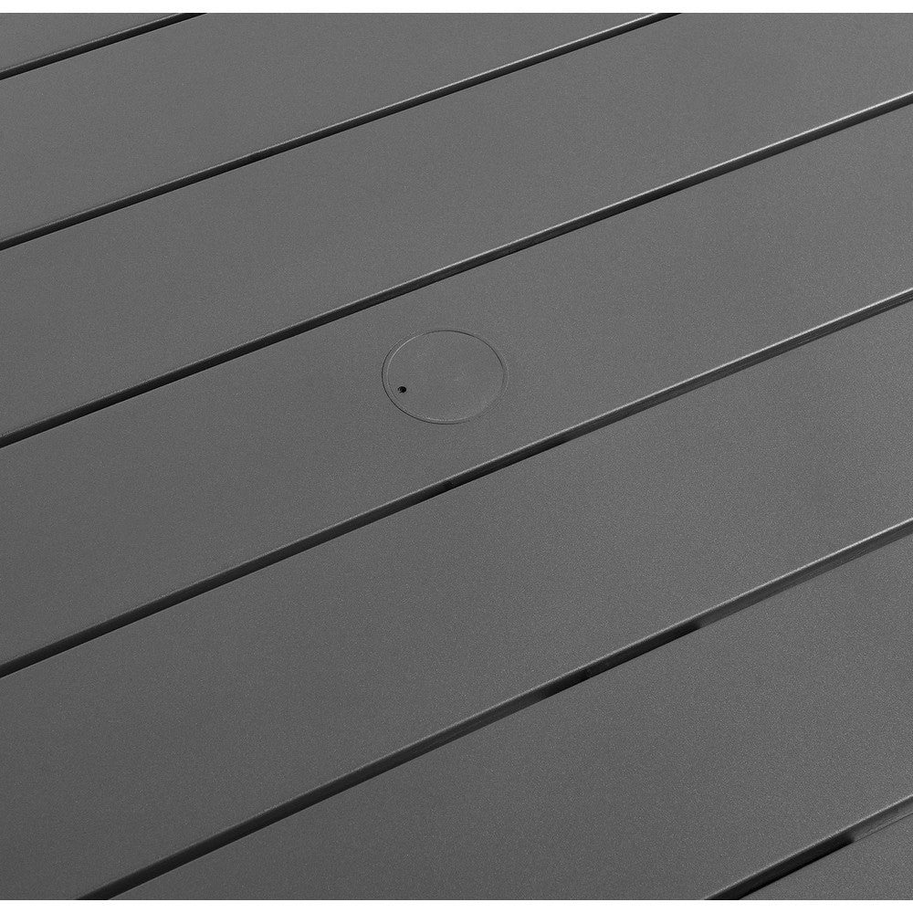 EEI-7054-GRY Tahoe Rectangular Outdoor Patio Aluminum Dining Table by Modway