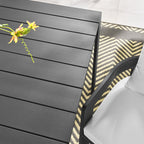 EEI-7054-GRY Tahoe Rectangular Outdoor Patio Aluminum Dining Table by Modway