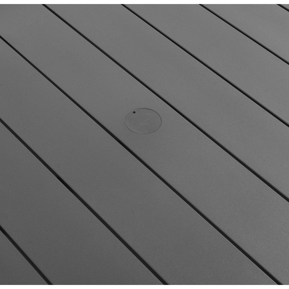 EEI-7055-GRY Tahoe Round Outdoor Patio Aluminum Dining Table by Modway