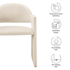 Modway Talia Performance Velvet Dining Armchair by Modway-EEI-7081