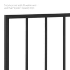 MOD-6169-BLK Tatum Metal Full Headboard by Modway