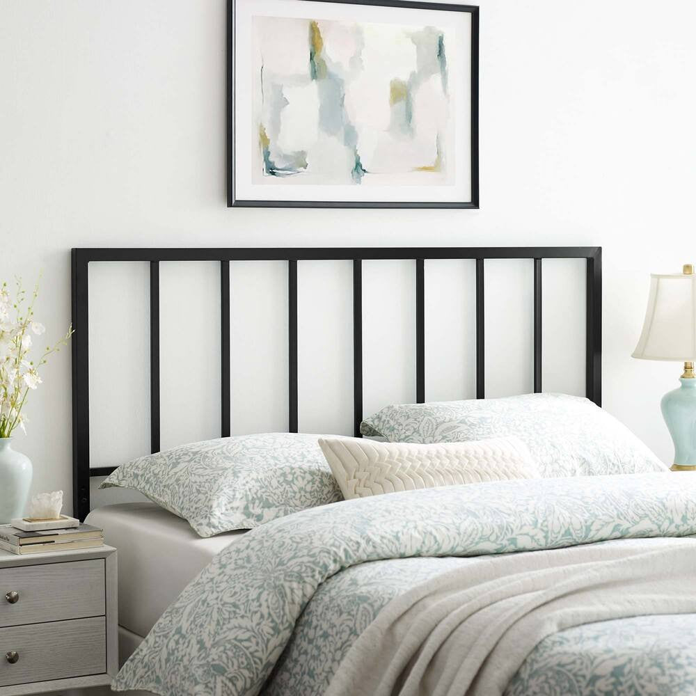 MOD-6169-BLK Tatum Metal Full Headboard by Modway