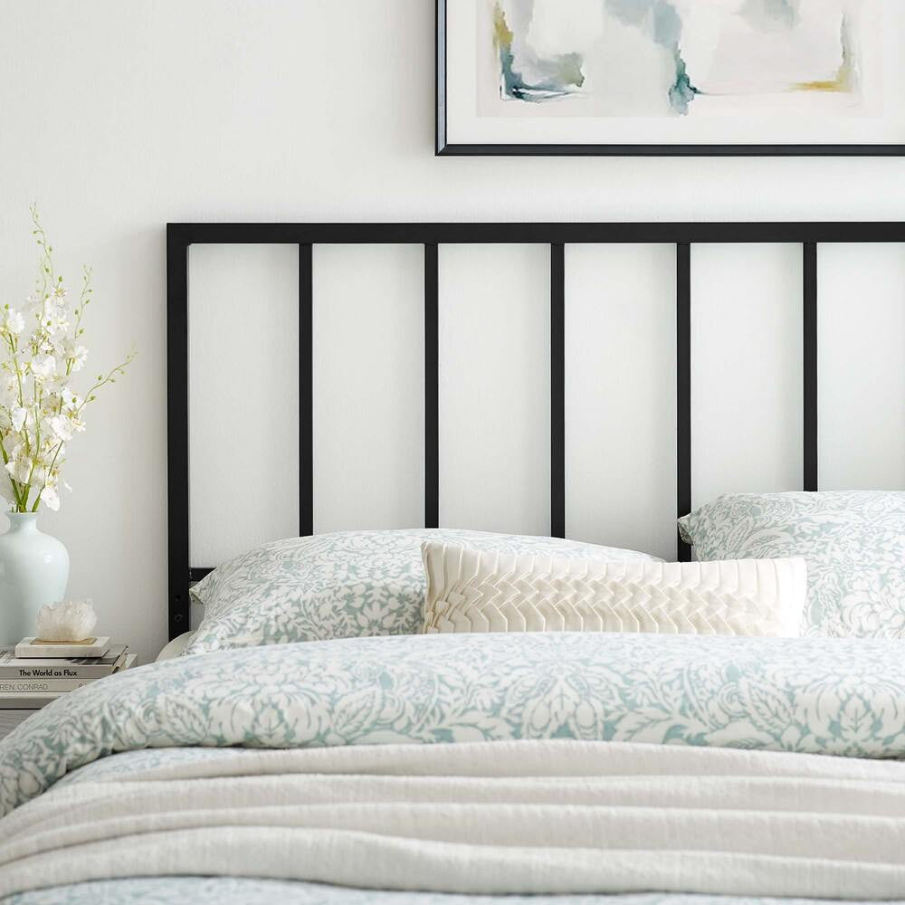 MOD-6169-BLK Tatum Metal Full Headboard by Modway