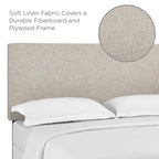 Modway Taylor Upholstered Linen Fabric Full / Queen Headboard by Modway-MOD-5880