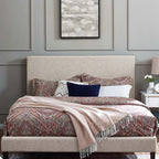 Modway Taylor Upholstered Linen Fabric King and California King Headboard by Modway-MOD-5883