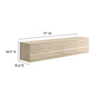 EEI-7006-TRA Terra 71" Wall-Mounted TV Stand by Modway