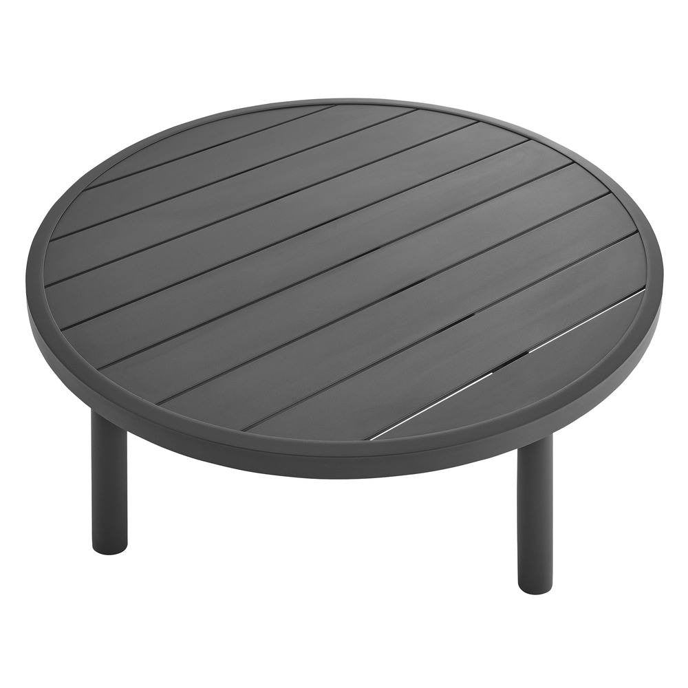 EEI-6978-GPH Terrace 35" Outdoor Patio Aluminum Round Coffee Table by Modway