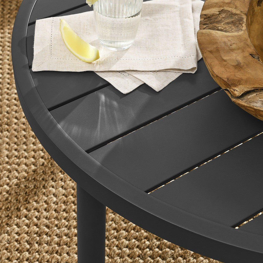 EEI-6978-GPH Terrace 35" Outdoor Patio Aluminum Round Coffee Table by Modway