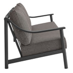 EEI-7061-CAR-GPH Terrace 4-Piece Outdoor Patio Aluminum Furniture Set by Modway