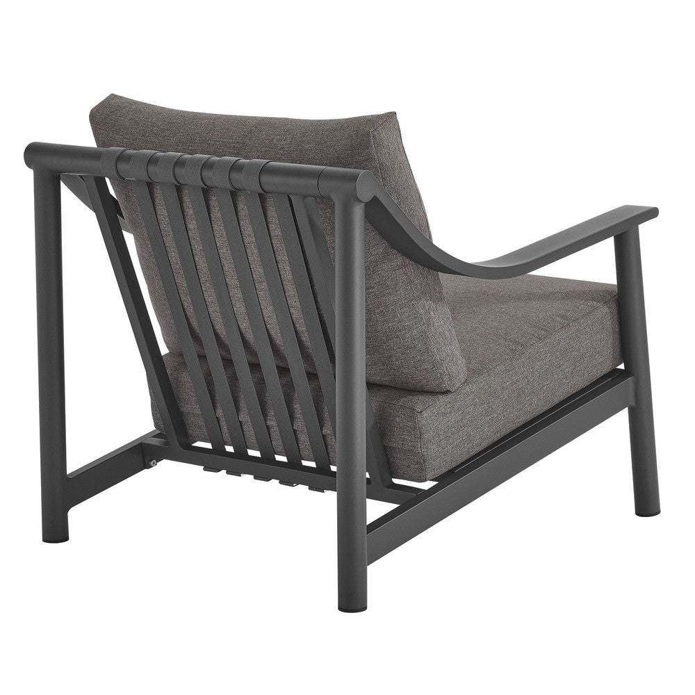 EEI-6976-CAR-GPH Terrace Outdoor Patio Aluminum Accent Armchair by Modway