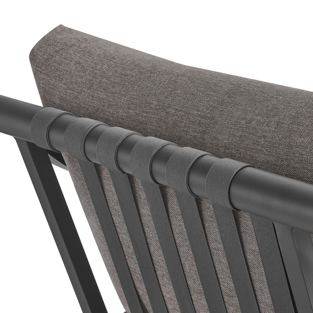 EEI-6976-CAR-GPH Terrace Outdoor Patio Aluminum Accent Armchair by Modway