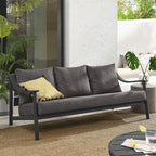 EEI-6977-CAR-GPH Terrace Outdoor Patio Aluminum Sofa by Modway