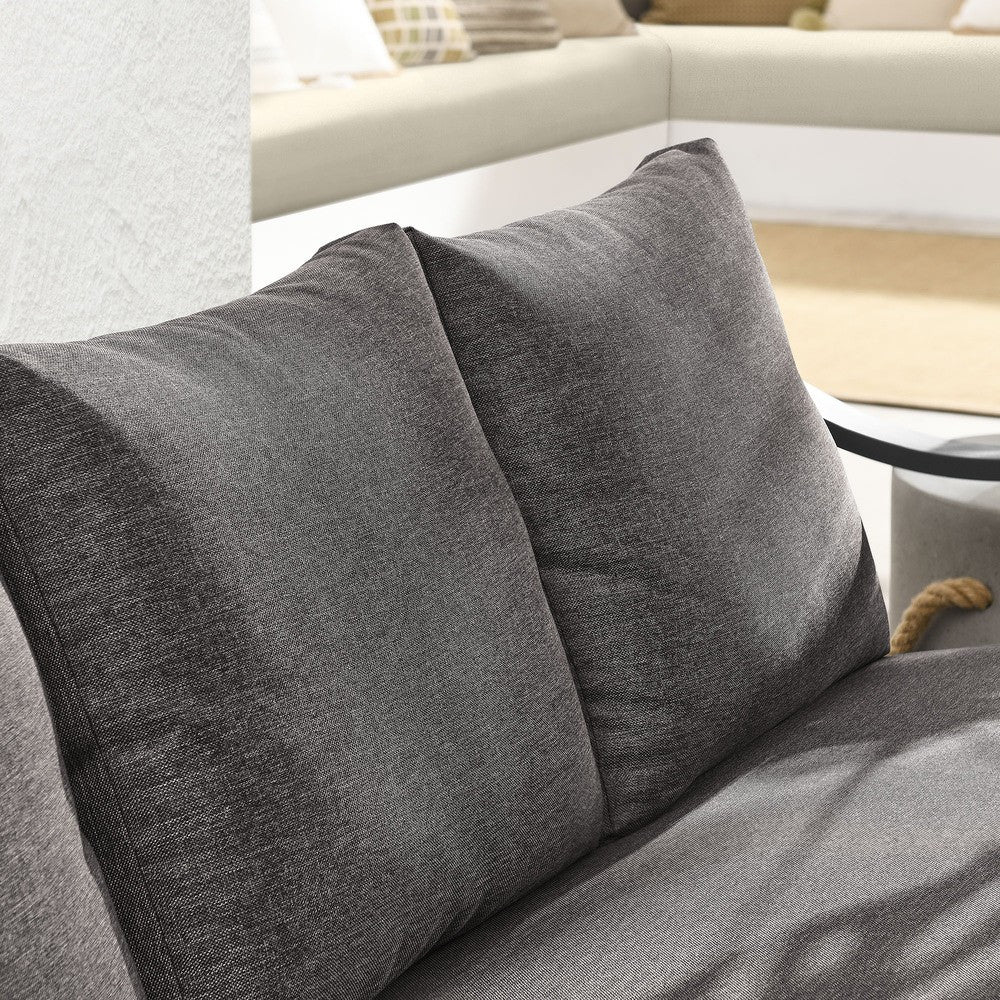 EEI-6977-CAR-GPH Terrace Outdoor Patio Aluminum Sofa by Modway