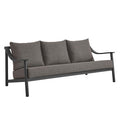 Modway EEI-6977-CAR-GPH Terrace Outdoor Patio Aluminum Sofa Carbon Graphite