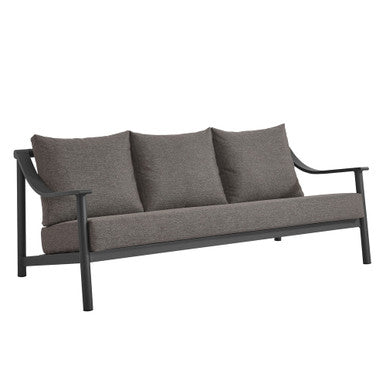Modway EEI-6977-CAR-GPH Terrace Outdoor Patio Aluminum Sofa Carbon Graphite