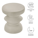 Modway Terza Indoor - Outdoor Patio Concrete Side Table by Modway-EEI-7090-LGR