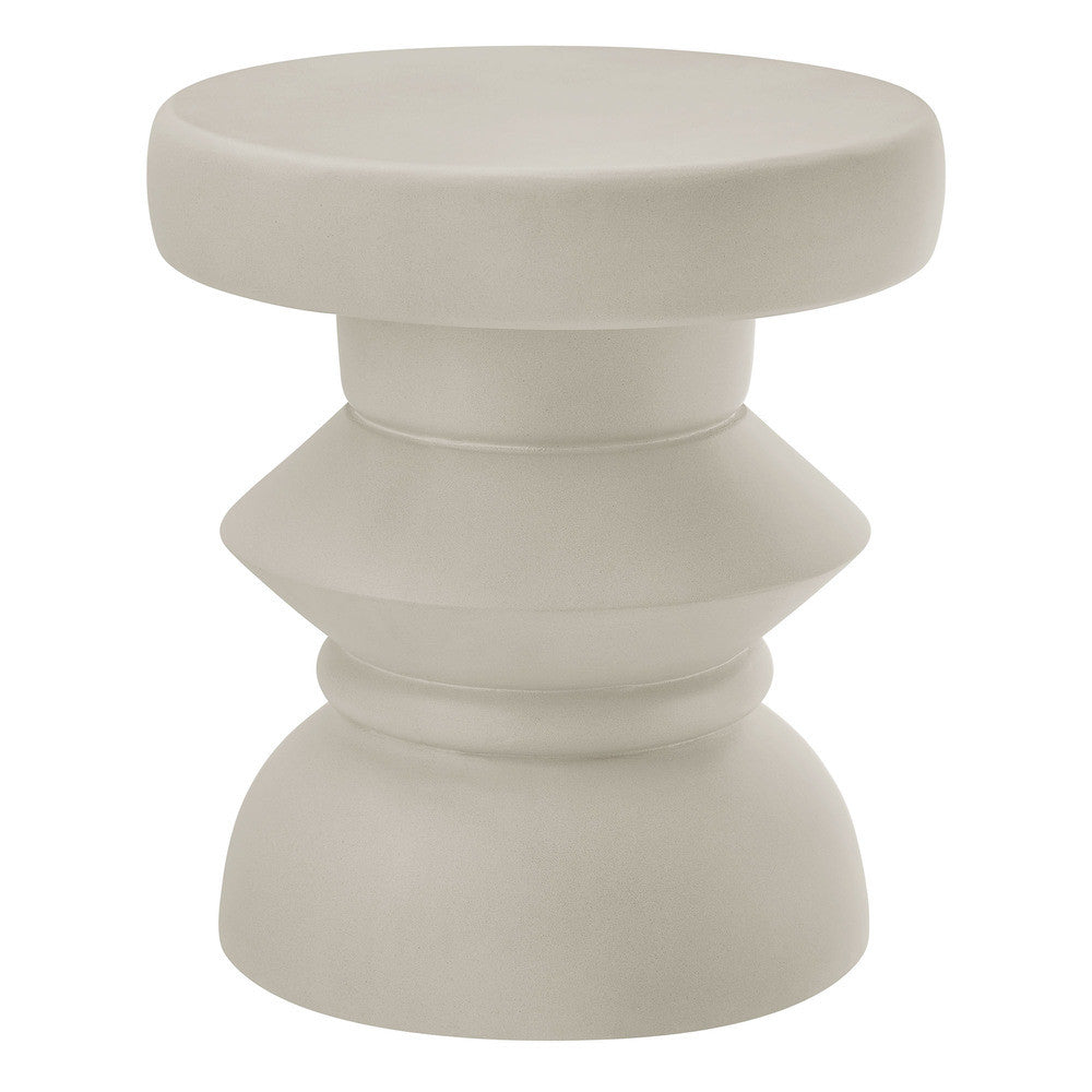 Modway Terza Indoor - Outdoor Patio Concrete Side Table by Modway-EEI-7090-LGR