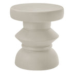 Modway EEI-7090-LGR Terza Indoor - Outdoor Patio Concrete Side Table Light Gray