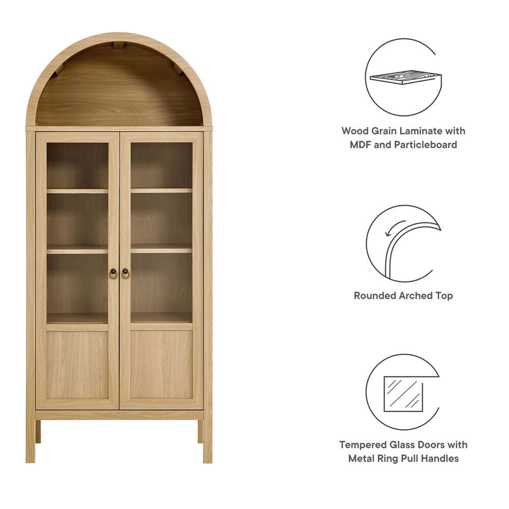 Modway Tessa Tall Arched Storage Display Cabinet by Modway-EEI-6638
