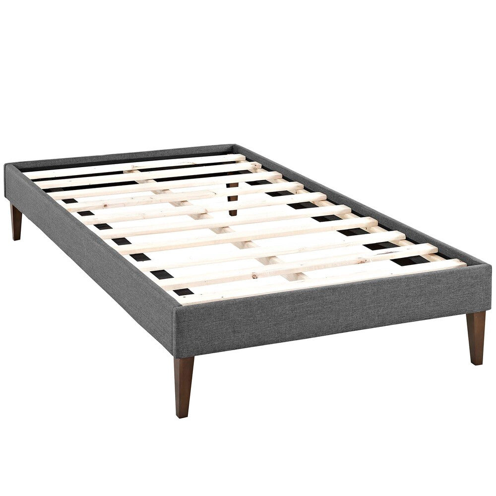 Modway Tessie Fabric Twin Bed Frame with Squared Tapered Legs by Modway-MOD-5895-GRY