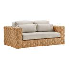 EEI-7135-NAT-LGR Thames 4-Piece Outdoor Patio Wicker Outdoor Patio Rattan Furniture Set by Modway