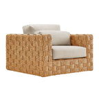 Modway EEI-6925-NAT-LGR Thames Outdoor Patio Wicker Outdoor Patio Rattan Armchair Natural Light Gray