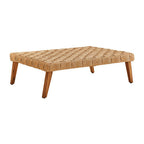Modway EEI-6926-NAT Thames Outdoor Patio Wicker Outdoor Patio Rattan Coffee Table Natural