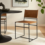 Modway Thatcher Leather and Metal Dining Chair by Modway-EEI-7196-TAN