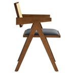 EEI-6919 Thera Vegan Leather Cane Dining Armchairs Set of 2 by Modway