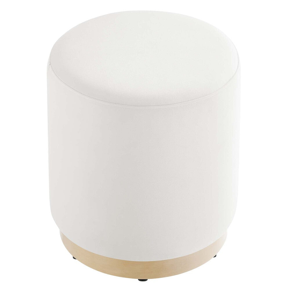 EEI-6652 Tilden 16" Round Performance Velvet Upholstered Ottoman by Modway