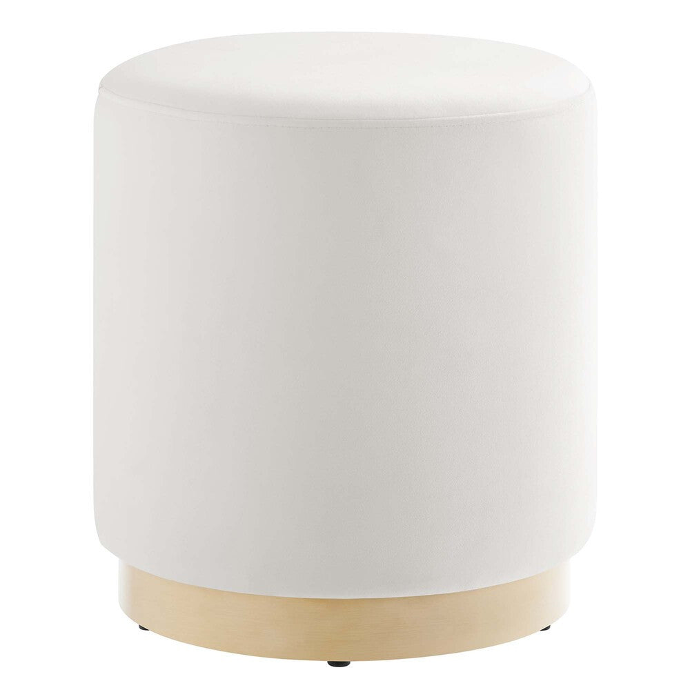 EEI-6652 Tilden 16" Round Performance Velvet Upholstered Ottoman by Modway