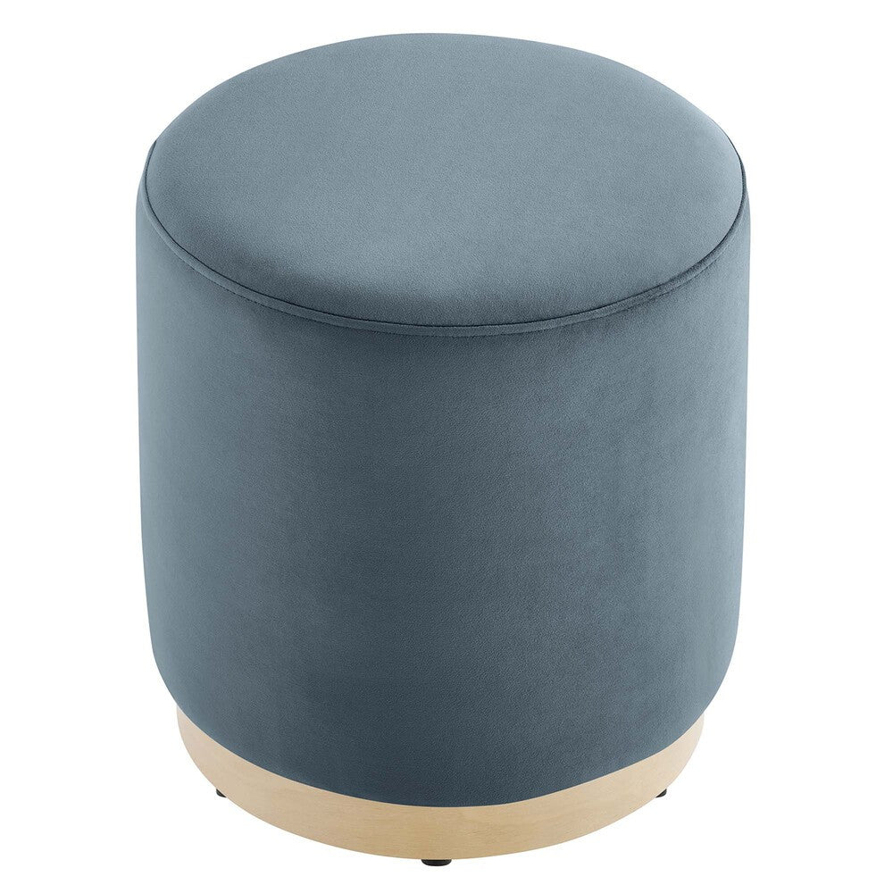 EEI-6652 Tilden 16" Round Performance Velvet Upholstered Ottoman by Modway
