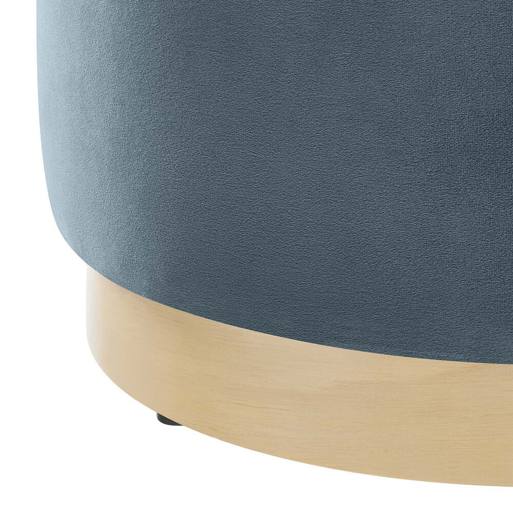 EEI-6652 Tilden 16" Round Performance Velvet Upholstered Ottoman by Modway