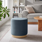 EEI-6652 Tilden 16" Round Performance Velvet Upholstered Ottoman by Modway