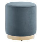 EEI-6652 Tilden 16" Round Performance Velvet Upholstered Ottoman by Modway