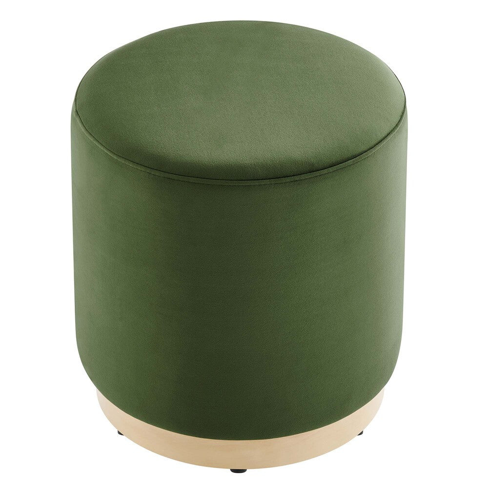EEI-6652 Tilden 16" Round Performance Velvet Upholstered Ottoman by Modway
