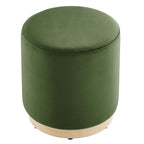 EEI-6652 Tilden 16" Round Performance Velvet Upholstered Ottoman by Modway