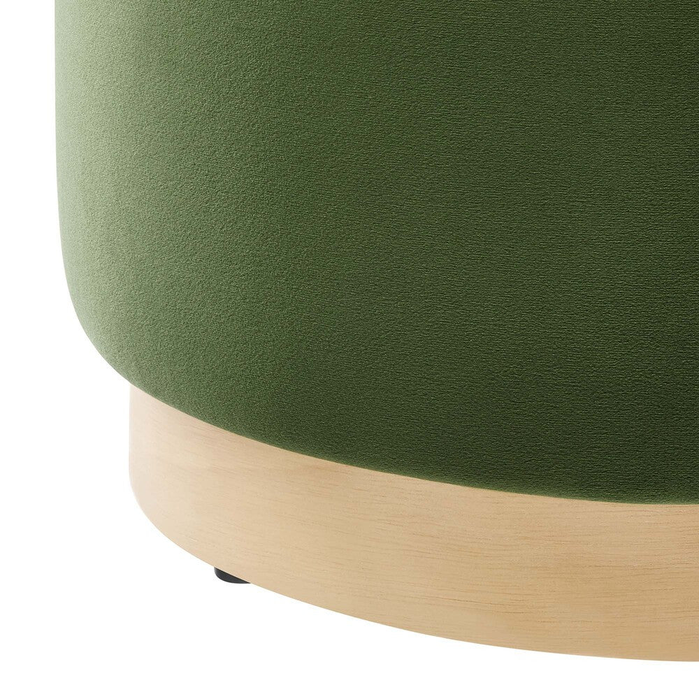 EEI-6652 Tilden 16" Round Performance Velvet Upholstered Ottoman by Modway