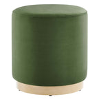 EEI-6652 Tilden 16" Round Performance Velvet Upholstered Ottoman by Modway