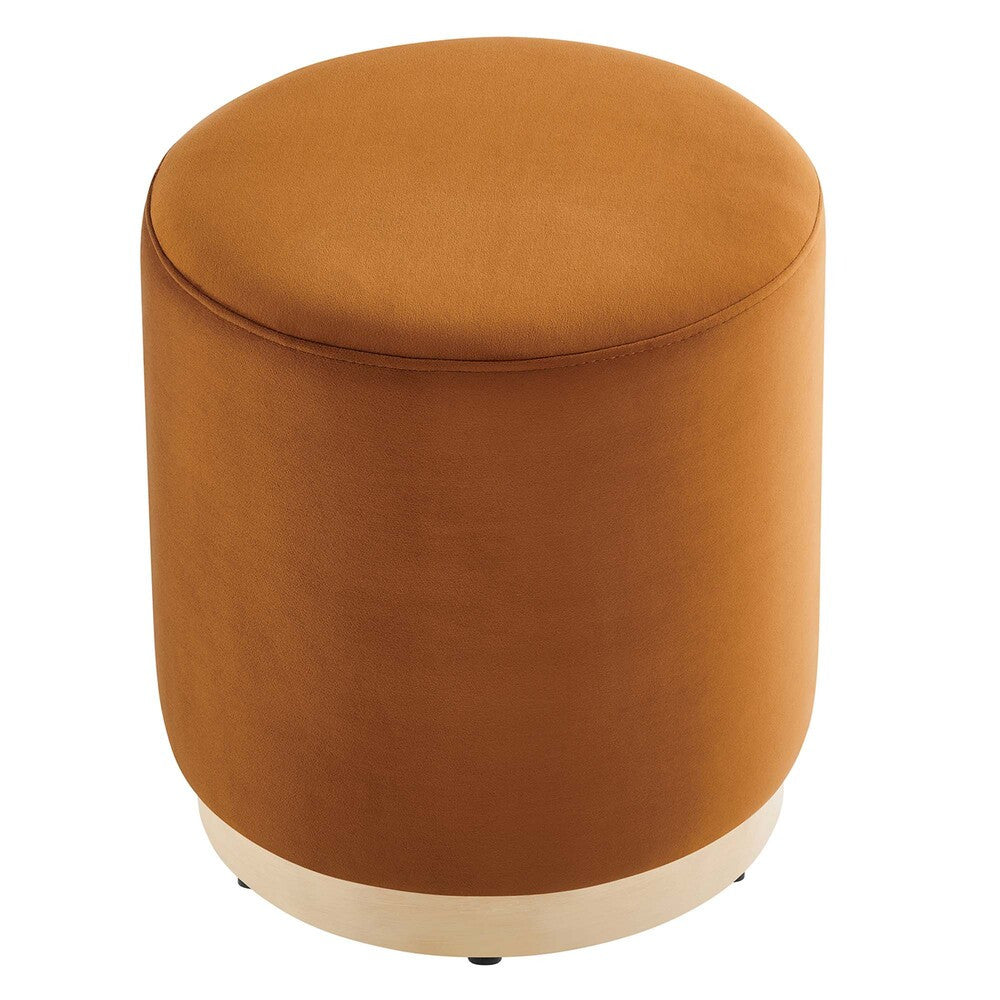 EEI-6652 Tilden 16" Round Performance Velvet Upholstered Ottoman by Modway